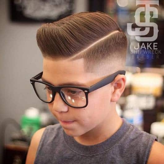 cabelo degrade masculino infantil