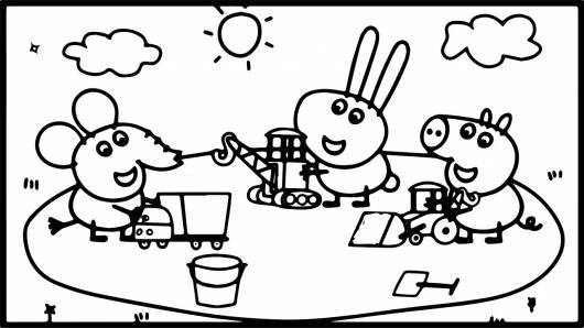 Peppa pig para colorir: 20 desenhos de pintar - Cantinho Infantil