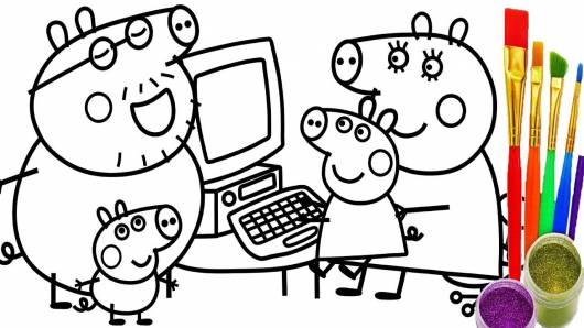 Desenhos Divertidos da Peppa Pig para Colorir: Deixe Sua