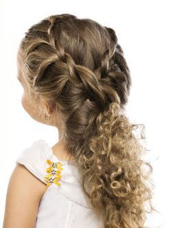 PENTEADO INFANTIL PARA CABELOS CACHEADOS - SIMPLES COM TRANÇAS 