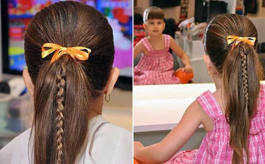 RÁPIDO E FÁCIL] penteado para cabelo cacheado com tranças / infantil 