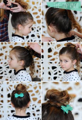 Fotos: Aprenda passo a passo a fazer um penteado infantil em