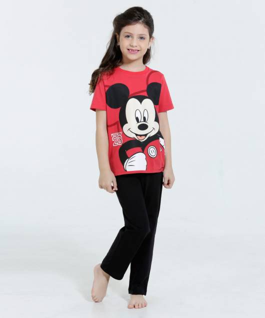 Pijama Disney Infantil do mickey feminino