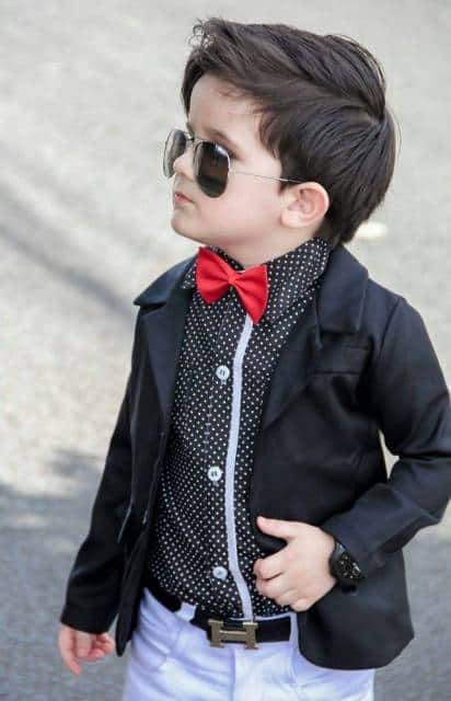 O blazer dá um charme a mais em qualquer look infantil
