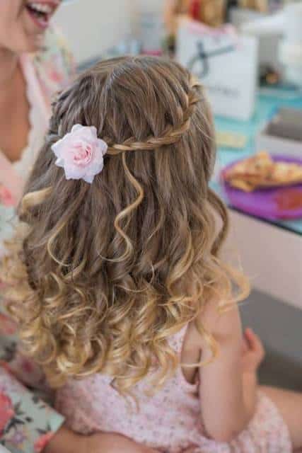 penteado infantil para festa