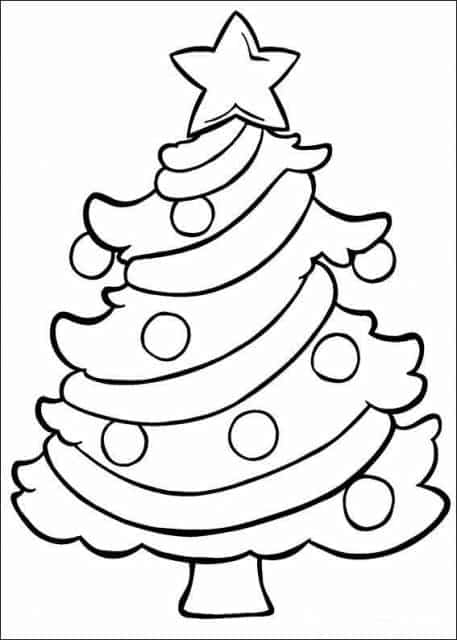 desenho de menino de natal e árvore de natal para colorir 8823154