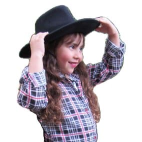 camisa xadrez infantil feminina com chapéu