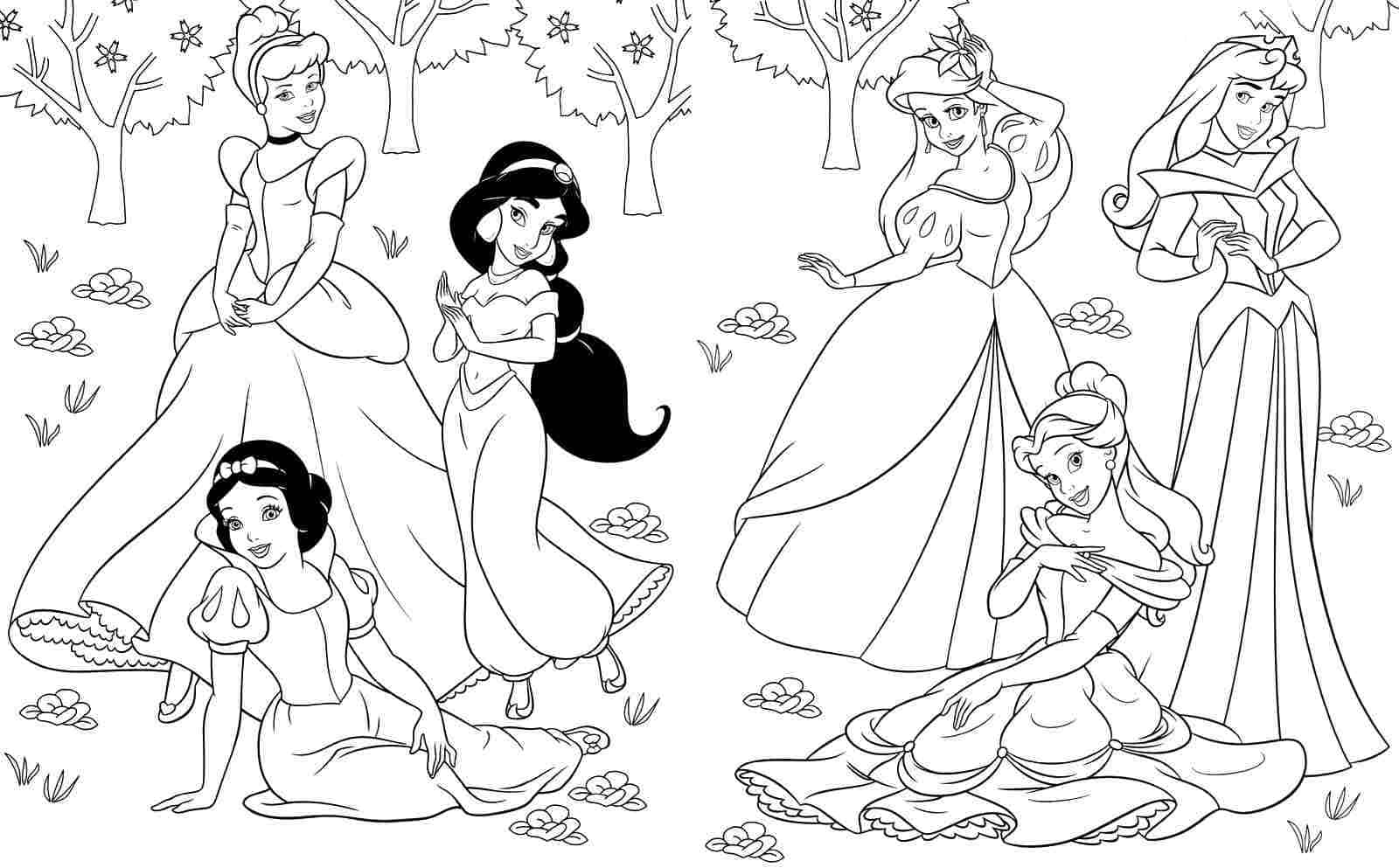 Desenhos de Princesas para Colorir - 31 Desenhos Para Imprimir Grátis!