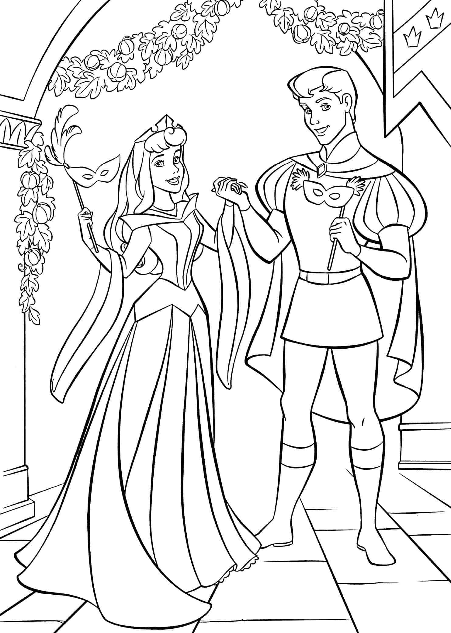 Desenhos para Colorir - Desenhos e Riscos  Pintar princesa, Dibujos,  Princesa para pintar