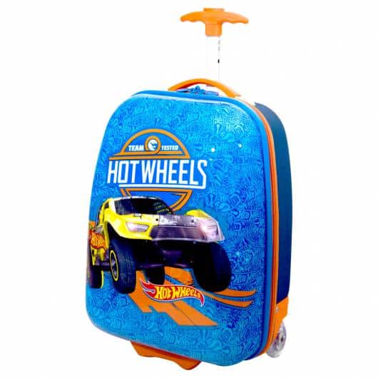 Modelo de mochila com rodinhas Hot Wheels bem moderna