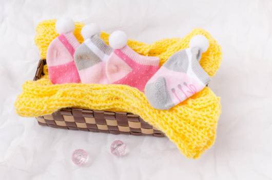 Você também pode dar meias para os recém-nascido