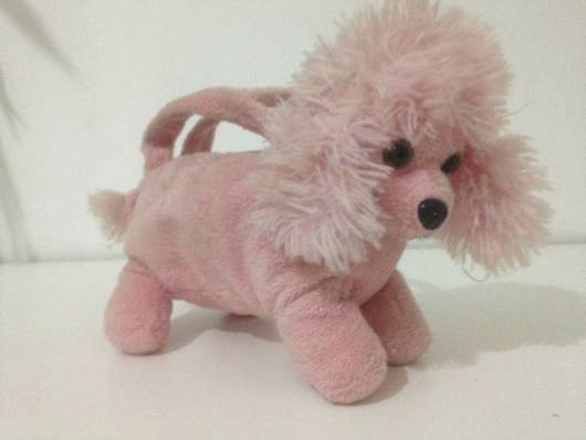 Bolsa infantil cachorro rosa