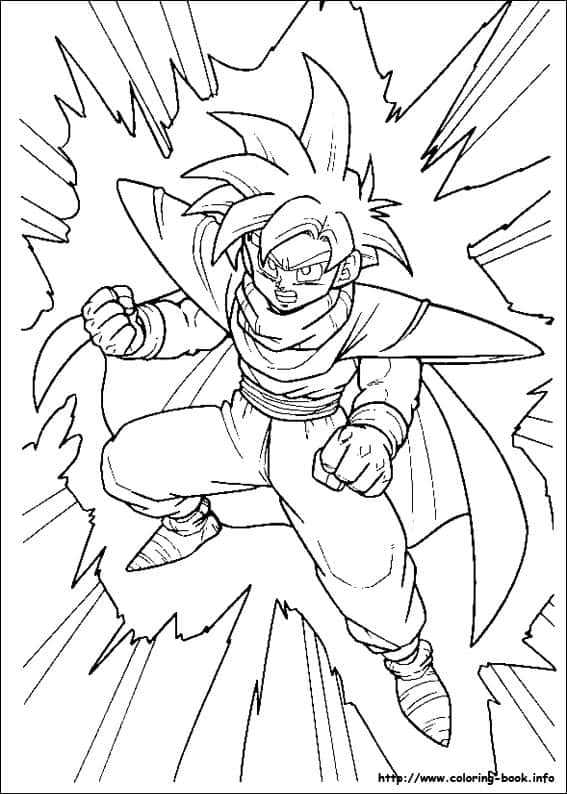 Desenhar Goku Super Saiyan 5 - Desenho e Dicas para Colorir