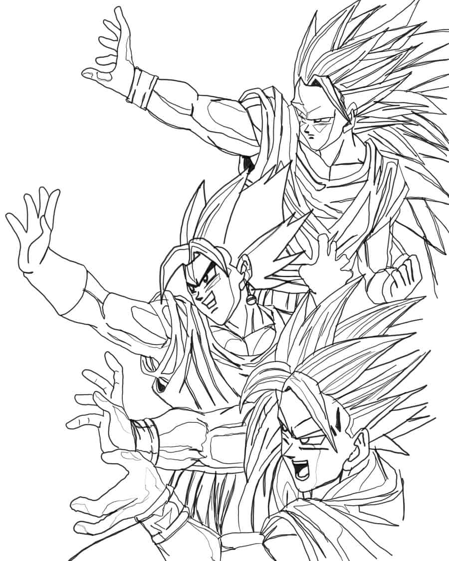 Dragon Ball Z Goku Coloring Pages - Get Coloring Pages