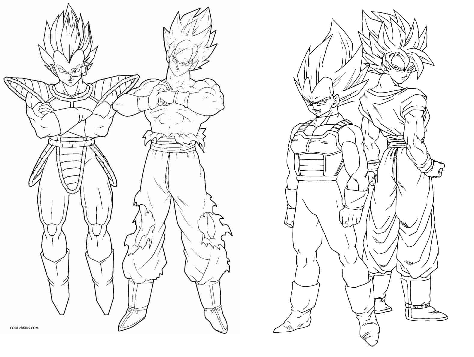 Desenho para colorir de Dragonball Z · Creative Fabrica