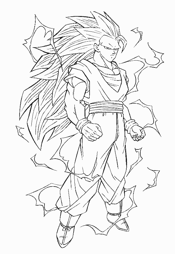 Pinte a magia de Dragon Ball Z para Colorir! e Imprimir - Pintar Grátis  Online