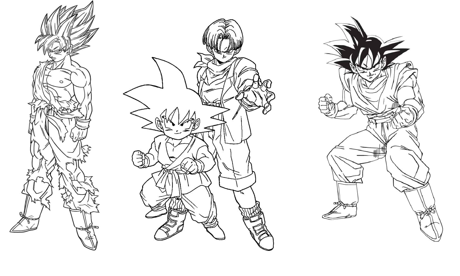 Desenhos para colorir gratuitos de dragon-ball-z para baixar - Dragon Ball Z  - Just Color Crianças : Páginas para colorir para crianças