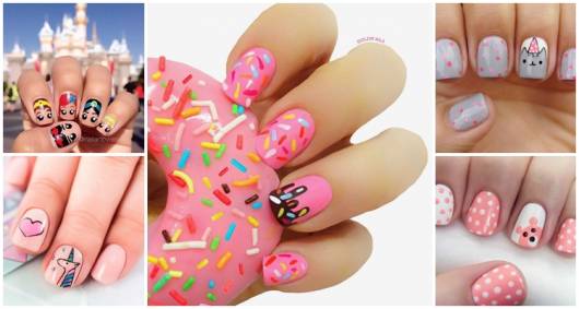 Unhas Decoradas para Crianças – 42 Ideias Adoráveis para as Meninas!