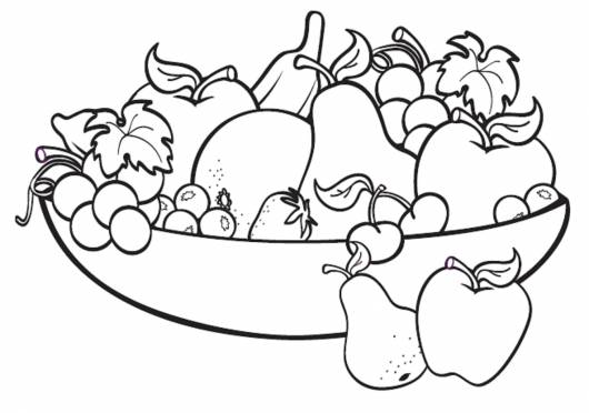 Desenhos De Frutas Para Colorir Para Colorir