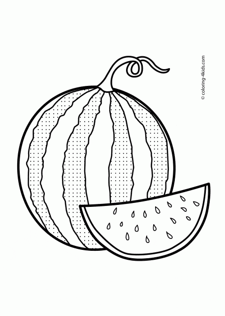 Desenhos de frutas desenhados à mão para colorir pacote de