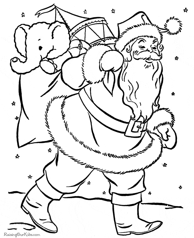 desenho Papai Noel