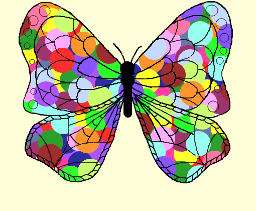 borboleta colorida