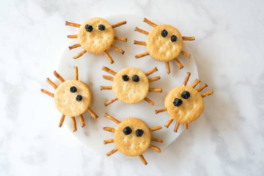 Biscoitos em forma de aranha