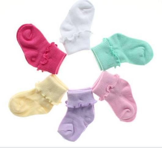 Conjunto de meias para bebê recém nascido de várias cores
