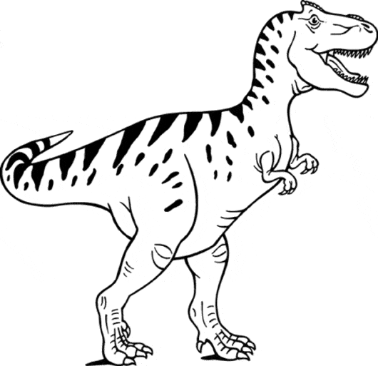 Desenho de dinossauro para colorir