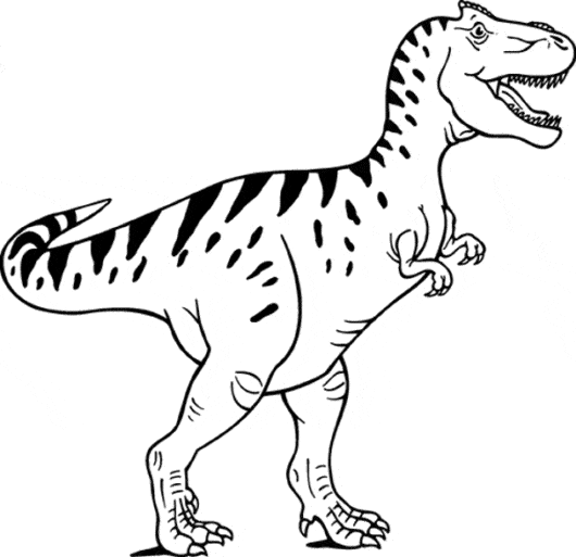 Imprimir Dinossauro Para Colorir Página Desenho Esboço Dinossauros