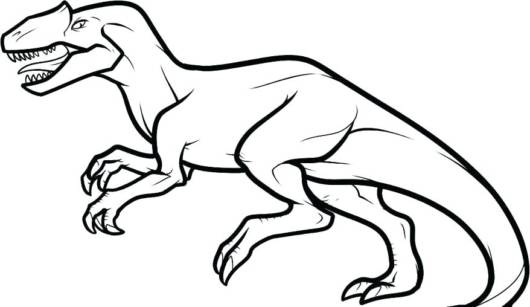 Desenhos para colorir T Rex para crianças · Creative Fabrica