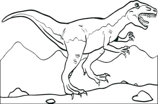 Desenho de dinossauro Rex para colorir