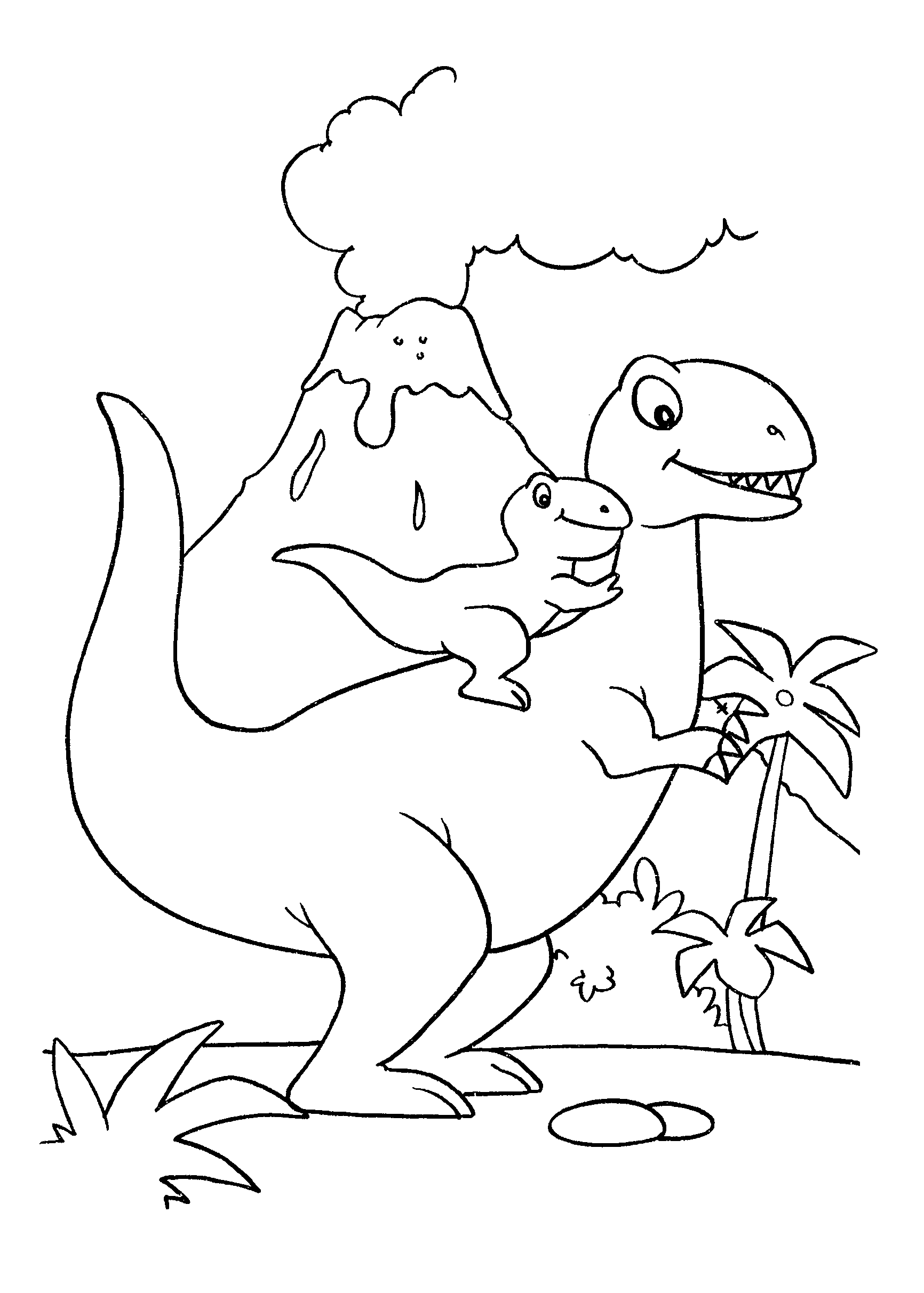 Desenhos de dinossauro para colorir