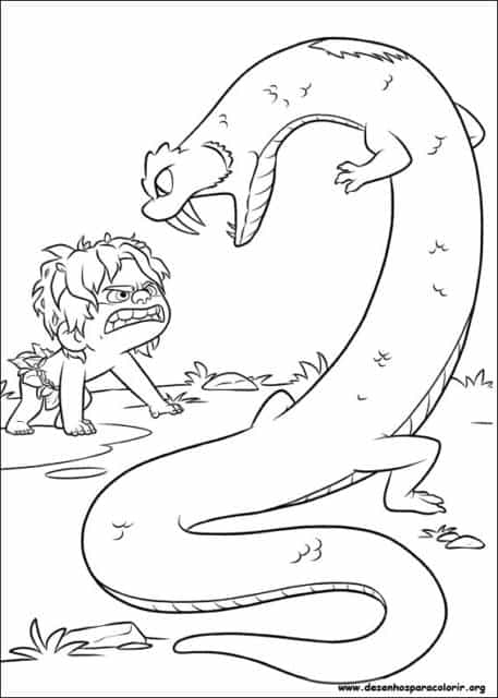 Desenho de O Bom Dinossauro para colorir