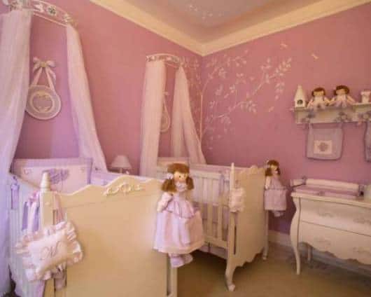 quarto decorado para meninas gêmeas