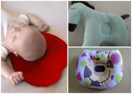travesseiros com furo no meio para bebês
