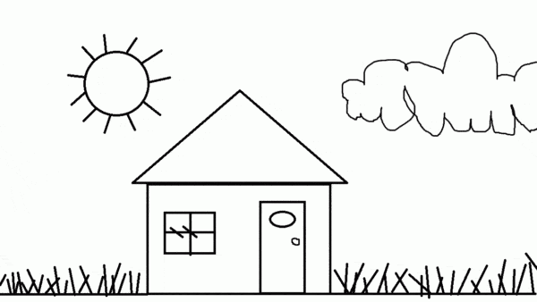 casa simples para pintar