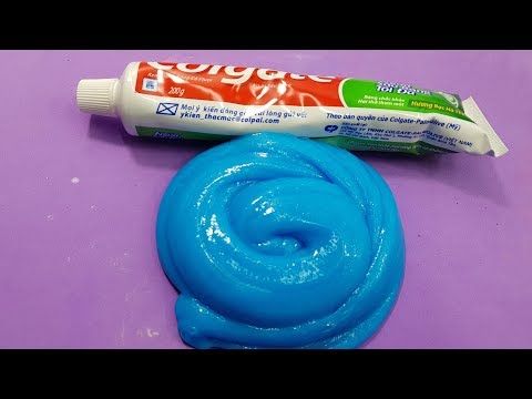 como fazer slime com pasta de dente