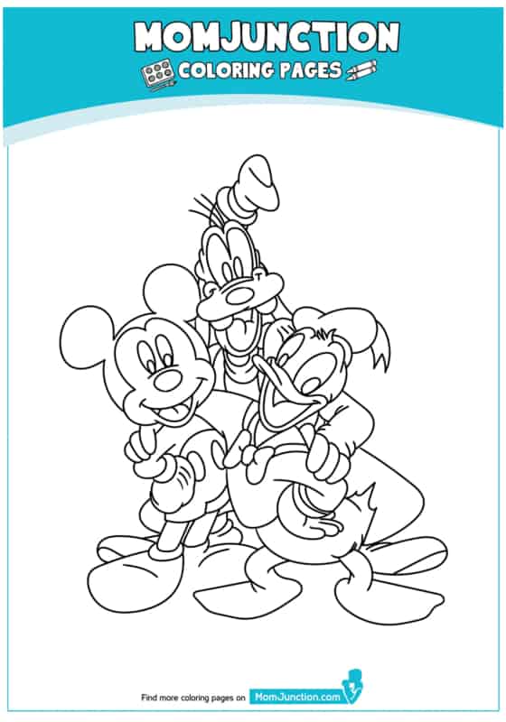 desenho do mickey com seus amigos