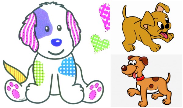 Desenho Infantil de Cachorro para Imprimir e Colorir