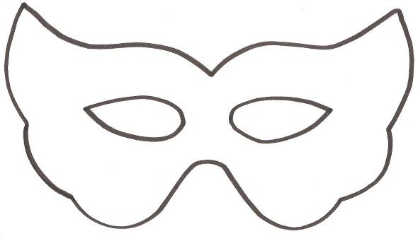 molde de máscara carnavalesca