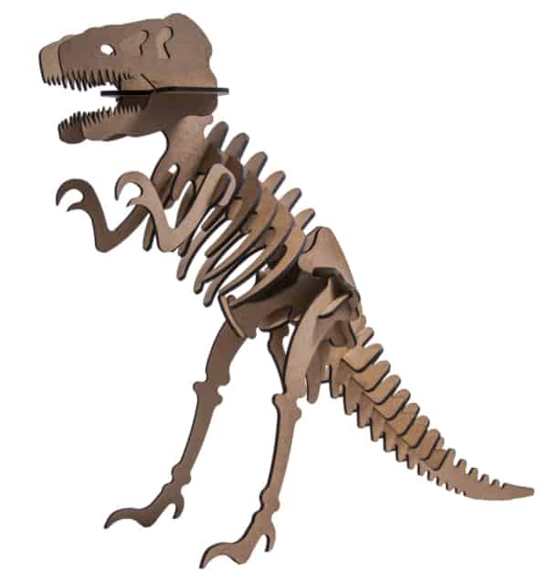 quebra cabeça 3D de tiranossauro rex