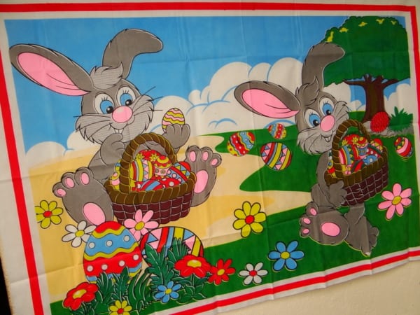 Painel de Páscoa para escola de coelhos