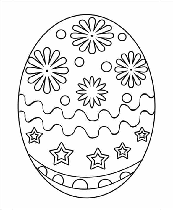 desenho de ovo de Páscoa lindo
