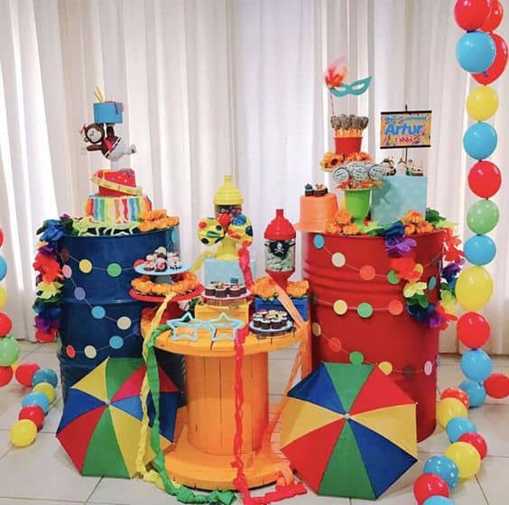 festa de carnaval infantil ideias de decoração