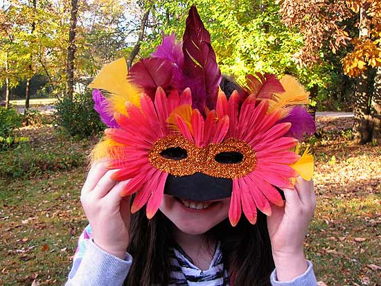 mascara colorida de Carnaval