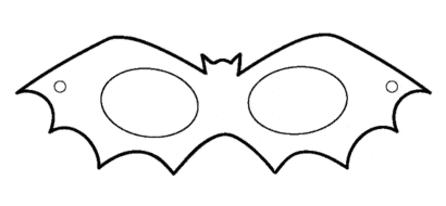molde de máscara de Carnaval infantil Batman