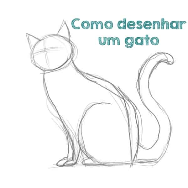 COMO DESENHAR UM GATINHO FACILMENTE 