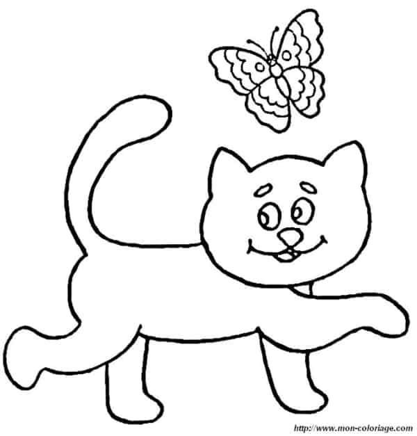 desenho de gato simples e rápido