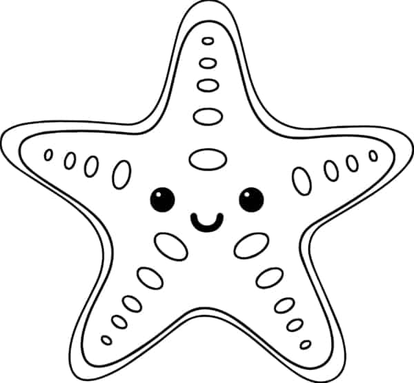 desenho de estrela do mar